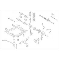 Подвеска колеса DELPHI H YBHA OE-OPEL-000014158-F Cupra