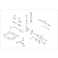 Подвеска колеса DELPHI OE-OPEL-000019289-F F CNV6 Cupra