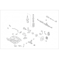 Подвеска колеса DELPHI 7SGF E OE-RENA-000015575-F Skoda