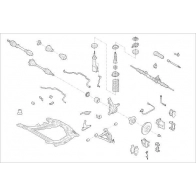 Подвеска колеса DELPHI OE-RENA-000015762-F 0AB6CI S Skoda