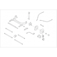 Подвеска колеса DELPHI OE-RENA-000016231-R T 0OPL Skoda