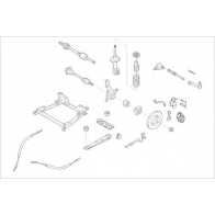Подвеска колеса DELPHI OE-RENA-000017138-R Skoda R4W 53C