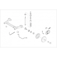 Подвеска колеса DELPHI OE-SEAT-000002911-R Skoda K 2HG4OA