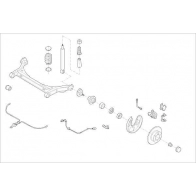 Подвеска колеса DELPHI OE-SEAT-000014425-R Z 0UVB Skoda