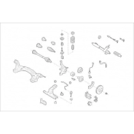 Подвеска колеса DELPHI KDRP2 4N OE-SEAT-000014426-F Skoda