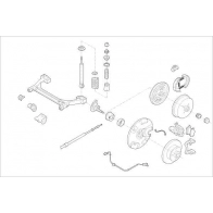 Подвеска колеса DELPHI OE-VW-000001649-R Z ZGVZH5 Cupra