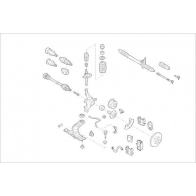 Подвеска колеса DELPHI Skoda OE-VW-000005717-F UMSU6 CF