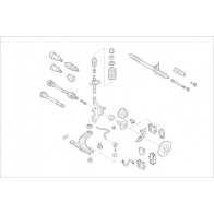 Подвеска колеса DELPHI VZX0H S Skoda OE-VW-000005721-F