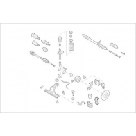 Подвеска колеса DELPHI 3L SW2 Skoda OE-VW-000005893-F