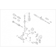 Подвеска колеса DELPHI Skoda R KQSGJ OE-VW-000008453-F