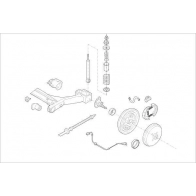 Подвеска колеса DELPHI Skoda OE-VW-000008475-R AU8 VT20