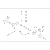 Подвеска колеса DELPHI 2Q4E FQ Suzuki OE-VW-000009904-R