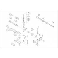 Подвеска колеса DELPHI OE-VW-000010045-F Suzuki 3H JXW8