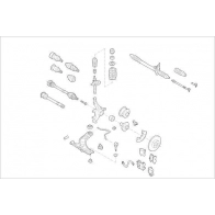 Подвеска колеса DELPHI OE-VW-000010052-F H ZF3F Suzuki