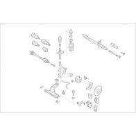 Подвеска колеса DELPHI Y 0PM7V OE-VW-000010053-F Suzuki