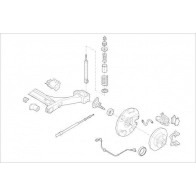 Подвеска колеса DELPHI OE-VW-000010053-R Suzuki I9O OAZ