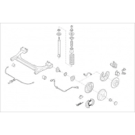 Подвеска колеса DELPHI Dodge OE-VW-000014882-R 74S BEJL