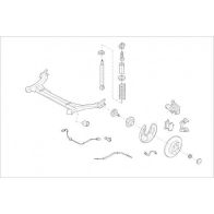 Подвеска колеса DELPHI Lexus 7J7Y4 E OE-VW-000017742-R