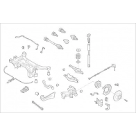 Подвеска колеса DELPHI NLJ GS Infiniti OE-VW-000018384-R