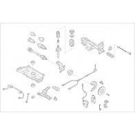Подвеска колеса DELPHI Cupra OE-VW-000018386-F EL07D 6