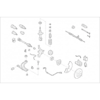 Подвеска колеса DELPHI OE-VW-000020256-F Cupra FSUP0R G