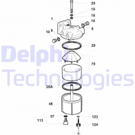 Топливный фильтр DELPHI MA 8JZ 5836B250 90044379 5050100040968
