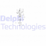 Топливный фильтр DELPHI 5050100041132 5838B185 C N5T524 1423297041