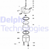 Топливный фильтр DELPHI 1423297042 4P4EA5 7 5838B210 5050100041149