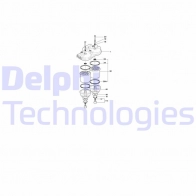 Топливный фильтр DELPHI D 5BGMLA 5050100041491 1423297048 5848B130