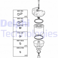 Топливный фильтр DELPHI 1423297078 9001-070C 5050100086836 6 2J5FS