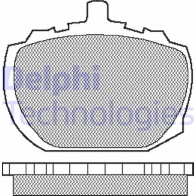 Тормозные колодки дисковые, комплект DELPHI I0 66T 1423298221 LP48
