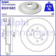 Тормозной диск DELPHI 3 A95JP5 Renault BG5168C