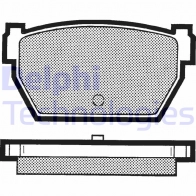 Тормозные колодки дисковые DELPHI 1423298225 LP701 KFBFL E4