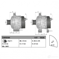 Генератор DENSO E MI5X 803807 8717613020043 DAN599 - Изображение 3