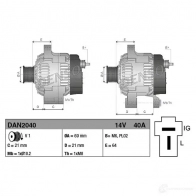 Генератор DENSO 5LHGZ 2 1437367461 DAN2040 - Изображение 3