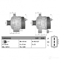 Генератор DENSO 1437367464 DAN2032 HYQEA K9 - Изображение 3