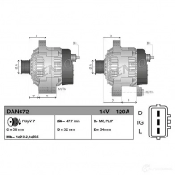 Генератор DENSO 8717613020968 0VB0 GWN DAN672 803843 - Изображение 3