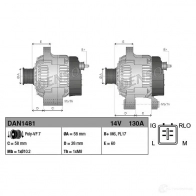 Генератор DENSO 09G6V K 1424237159 DAN1481 - Изображение 3