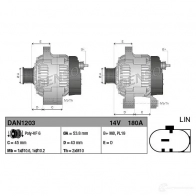 Генератор DENSO dan1203 803740 8717613046401 3 0QHQ - Изображение 3