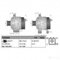 Генератор DENSO L78Y3 EQ 8717613024133 DAN985 803891 - Изображение 9
