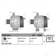 Генератор DENSO GC2NE Y 8717613046456 803743 DAN1209 - Изображение 3
