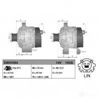 Генератор DENSO 803703 8717613039793 dan1094 X S1HB - Изображение 3