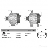 Генератор DENSO 803650 DAN1010 8717613025406 9B 2F82T - Изображение 4