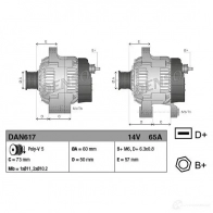 Генератор DENSO DAN617 YQADV0 Y 8717613020197 803818 - Изображение 4