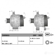 Генератор DENSO DAN603 8717613020050 803808 A0NR O - Изображение 4