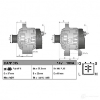 Генератор DENSO DAN1015 803655 8717613025215 KB 2OH - Изображение 3