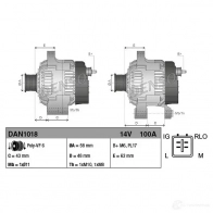 Генератор DENSO 803658 8717613025246 dan1018 N7I4E XQ - Изображение 4