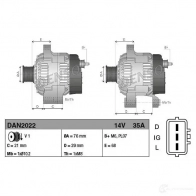 Генератор DENSO 1424872361 8717613113615 06K6O MC DAN2022 - Изображение 3