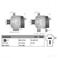 Генератор DENSO 1437367462 WS7B ZKL DAN2038 - Изображение 3