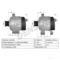 Генератор DENSO DAN507 803780 6BMKU H 8717613020944 - Изображение 2